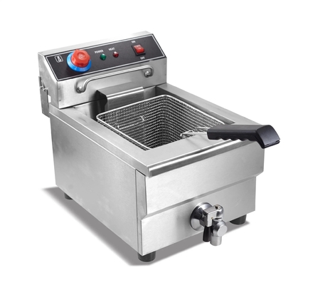 Knopfsteuerung Edelstahl-Tisch-Fryer für das Kochen