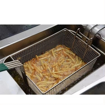 Knopfsteuerung Edelstahl-Tisch-Fryer für das Kochen