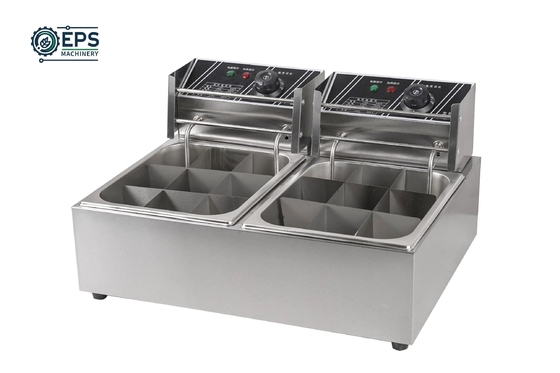 405X241X204mm Kapazität Energie-Frittiermaschine für Massenkochen Steuerung Mod Button
