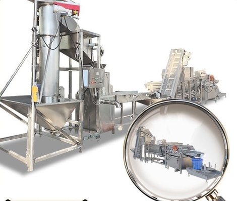 304 Edelstahl Elektrische Stromquelle Gefrorene Kartoffelverarbeitungsmaschine für konsistente
