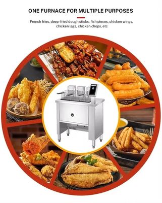 Maschinen für die gro?e Produktion von Nahrungsmitteln, Industrie-Frittiermaschinen, EPS 405X241X204mm