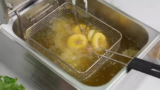 Elektrische Kapazität Doppelkorb-Frittiermaschine Profipaket 20 kg Bruttogewicht