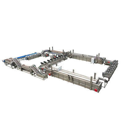 Vollautomatische Kartoffelchipsverarbeitungsmaschine mit 500 kg Kapazität und Produktion