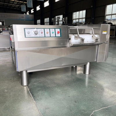 3 kW Edelstahl-Fleischkuben-Schneider für die hygienische Fleischverarbeitung
