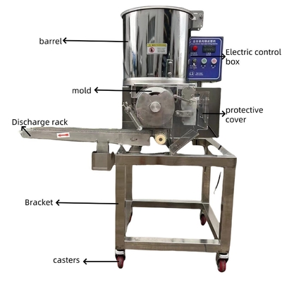 Wärmeverarbeitung Klein- und Mittelkapazität automatische Formmaschine für kundenspezifisches Fleisch