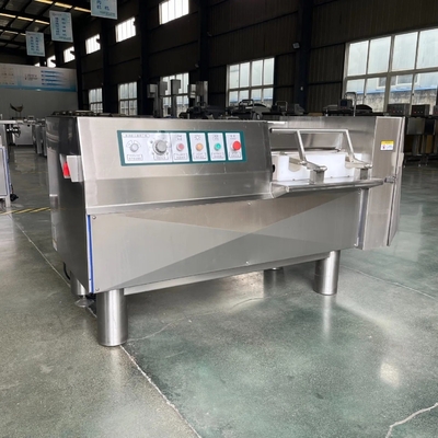 Elektrische Edelstahl gefrorene Rindfleisch Schaffleisch Dicer Maschine 500kg Kapazität Schneider