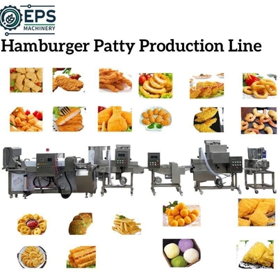 Maßgeschneiderte Mini-Burger-Verarbeitungslinie und Fleischmühle für eine optimale Effizienz
