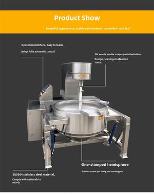 Maßgeschneiderte kommerzielle automatische Kochmischmaschine mit Zeitgerät und Teilen