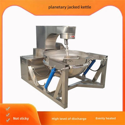 380V automatische elektrische Heizung Neigung Kochen Jackett Kessel Kochtopf mit Mixer