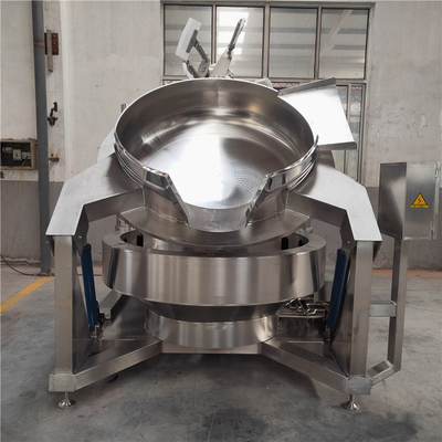 Automatische Neigung Vakuum Horizontale Kochmischmaschine für Lebensmittelpaste und Leistung