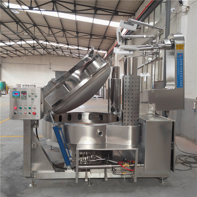 Automatische Neigung Vakuum Horizontale Kochmischmaschine für Lebensmittelpaste und Leistung