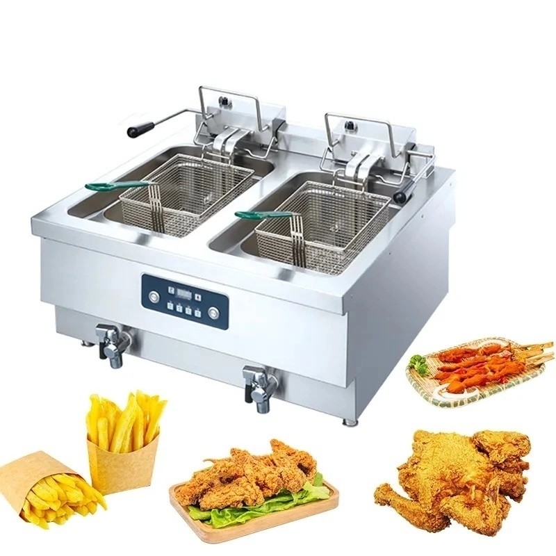 Paketgröße 52,00cm * 30,50cm * 29,50cm Gewerblicher Frittier mit Ölfiltrationssystem