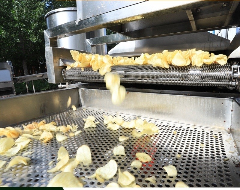 Wärmeverarbeitung Hochkapazität Elektrische Kartoffelchipsmaschine für die individuelle Produktion