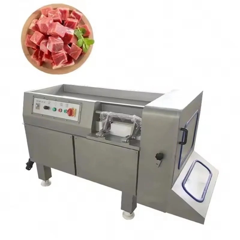 Maschine zum Schneiden von gefrorenen Schweinefleischwürfeln aus Edelstahl Maschine zum Schneiden von Schnitten mit 3 kW Leistung