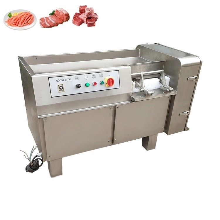 Profi-Automatische Entenfleisch-Chopper Dicer-Schneider für gefrorene Fisch-Fleisch-Würfel-Schneider