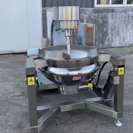 500 Liter automatischer industrieller Neigungsgasdampf elektrischer Heizmantel Mischkessel mit Mischer